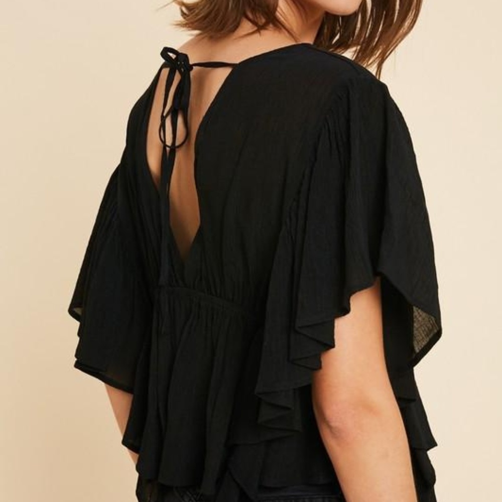 Flounce Button - Down Top - Picture 3 of 3